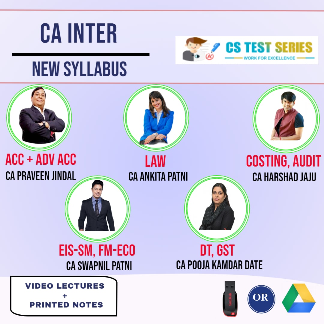 CA INTERMEDIATE COMBO Both Group Combo Full Lectures By CA Swapnil Patni CA Ankita patni CA harshad jaju CA Praveen Jindal